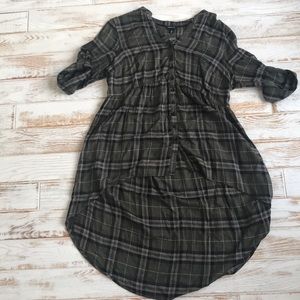 Torrid flannel pattern dress